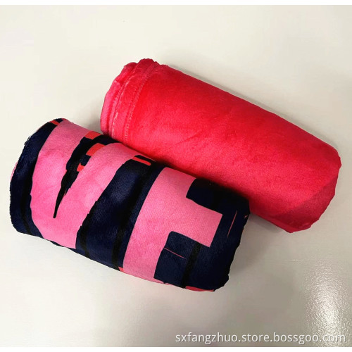tv shopping gifts eco-friendly modern piano custom print love pink blanket